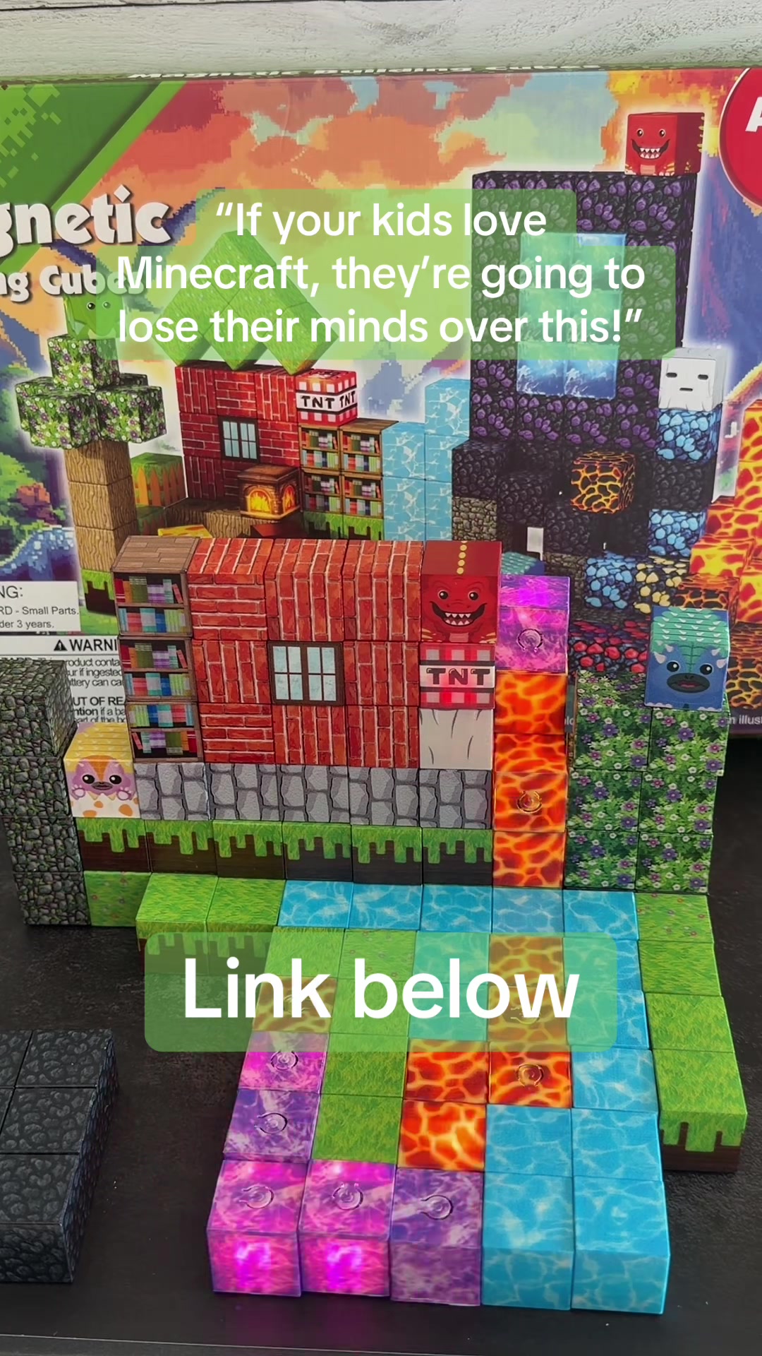 Bring creativity to life with these magnetic building blocks! Kids can build volcanoes, castles, forests, and endless...