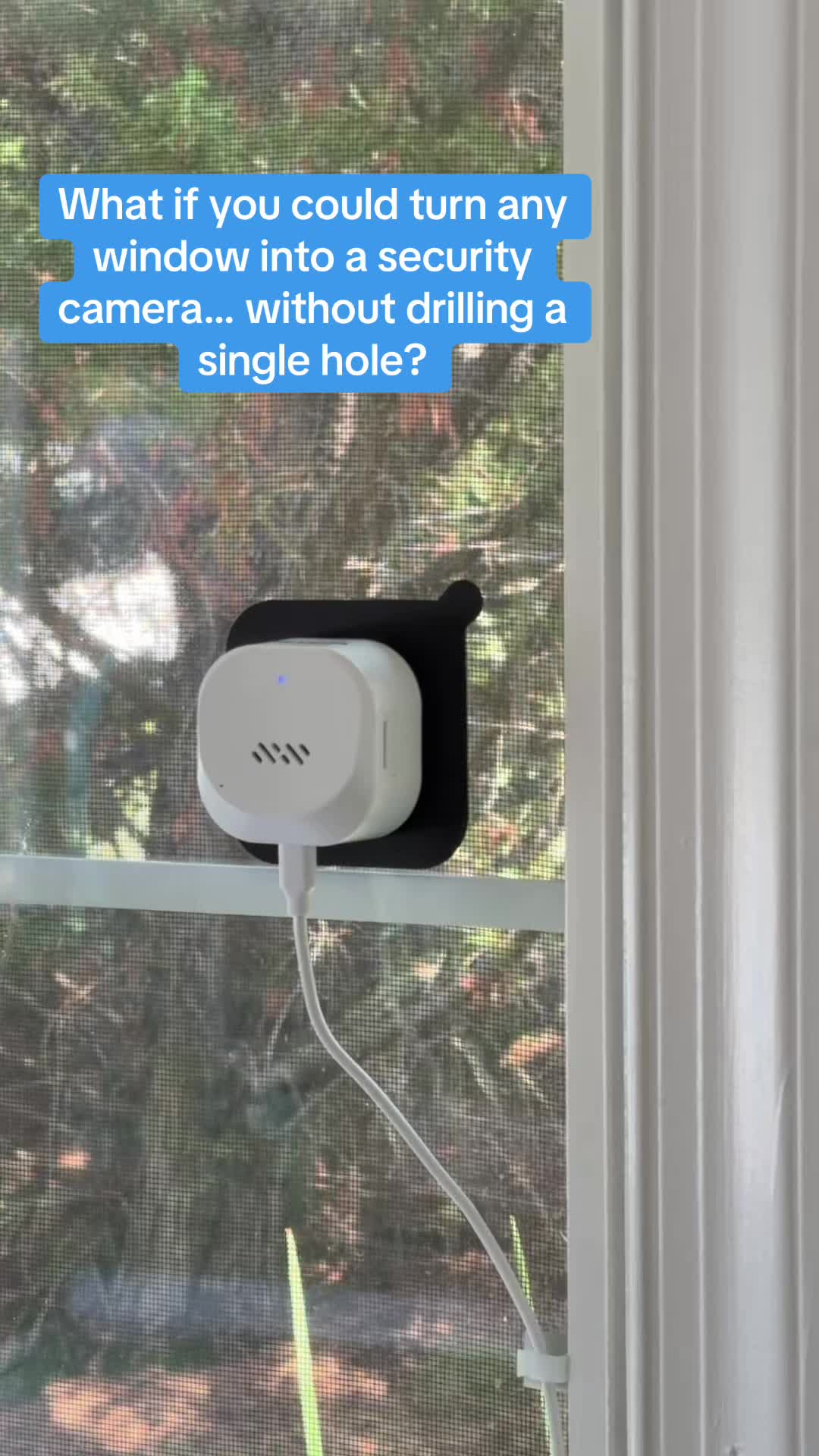 Keep an eye on your home the easy way! This window security camera sticks right to your glass—no drilling, no complic...