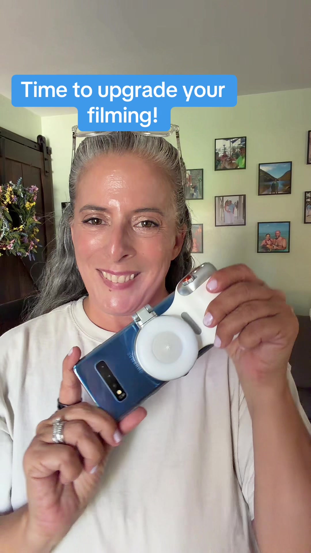 Film hands-free and capture smoother, more stable shots with this magnetic phone grip and wireless remote. Perfect fo...
