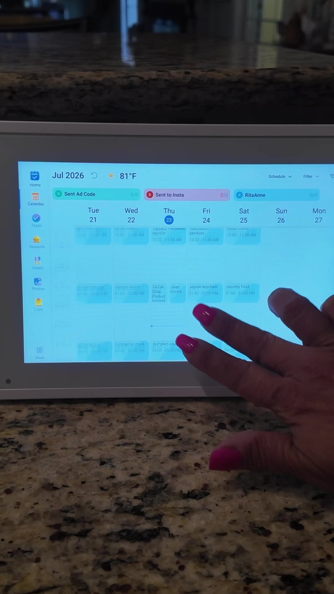 Keep your family’s schedules, appointments, meal plans, and to-do lists all in one place with this Smart Digital Wall...