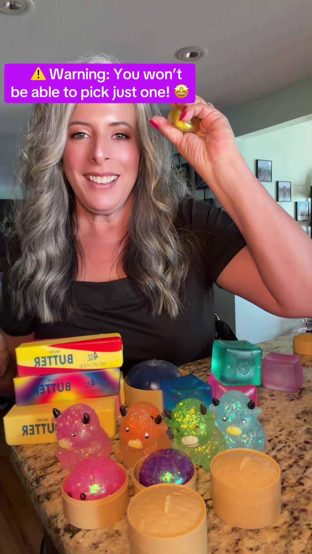 Cute, collectible, and so satisfying to squish! 🩷 From Highland cows and dumplings to butter sticks and blocks, thes...