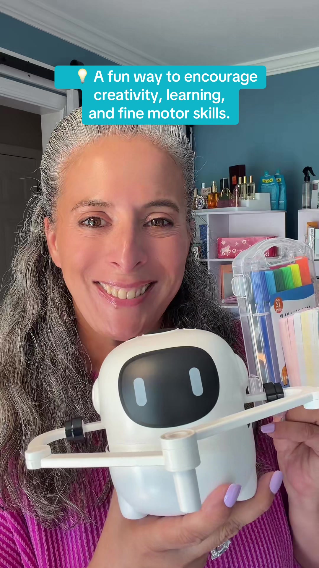 Make learning to draw fun and interactive! 🤖🎨 This adorable voice-interactive drawing robot guides kids step-by-ste...
