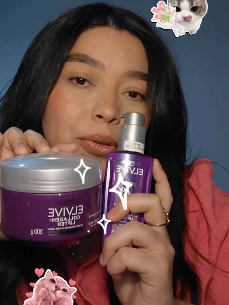 ¿Pelo sin vida? ¡Miren este cambio con la nueva línea Elvive de L'Oréal Paris: Collagen Lifter! Logré este pelazo con...