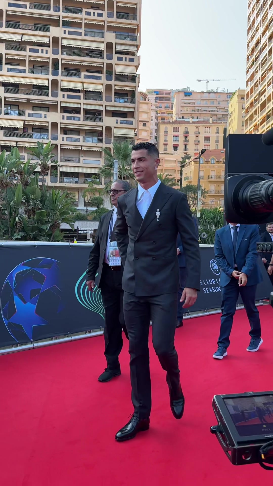 Red carpet Ronaldo 😮‍💨 #UCL #UCLdraw
