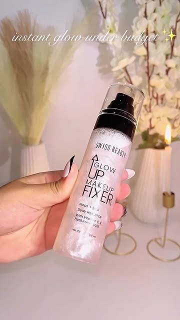 i am obsessed with this makeup fixer @officialswissbeauty #makeuplover #ugc #makeupaddict #softglam #makeup