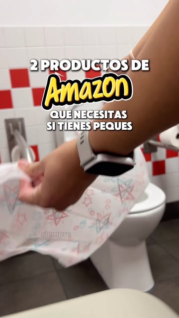 Publi. No salgo de casa sin estos 2 productos para estar más tranquila al tener que usar un baño público con mi hija...