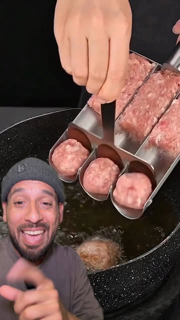 ¡Apuesto que no sabías que existía esto para hacer albóndigas! 👀🥩 Lo conseguí en Temu y me cambió la cocina 🔥🍽️ #...