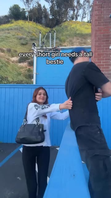 besties4life 😂🫶✨ send this to urs @sierraskyfisher @noahnyles #bffs #tallfriend #shortpeopleproblems #guybestfriend...