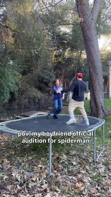 Tom holland we gotta see this move in the next film follow @sierraskyfisher @noahnyles for more #crazy #catch #trampo...