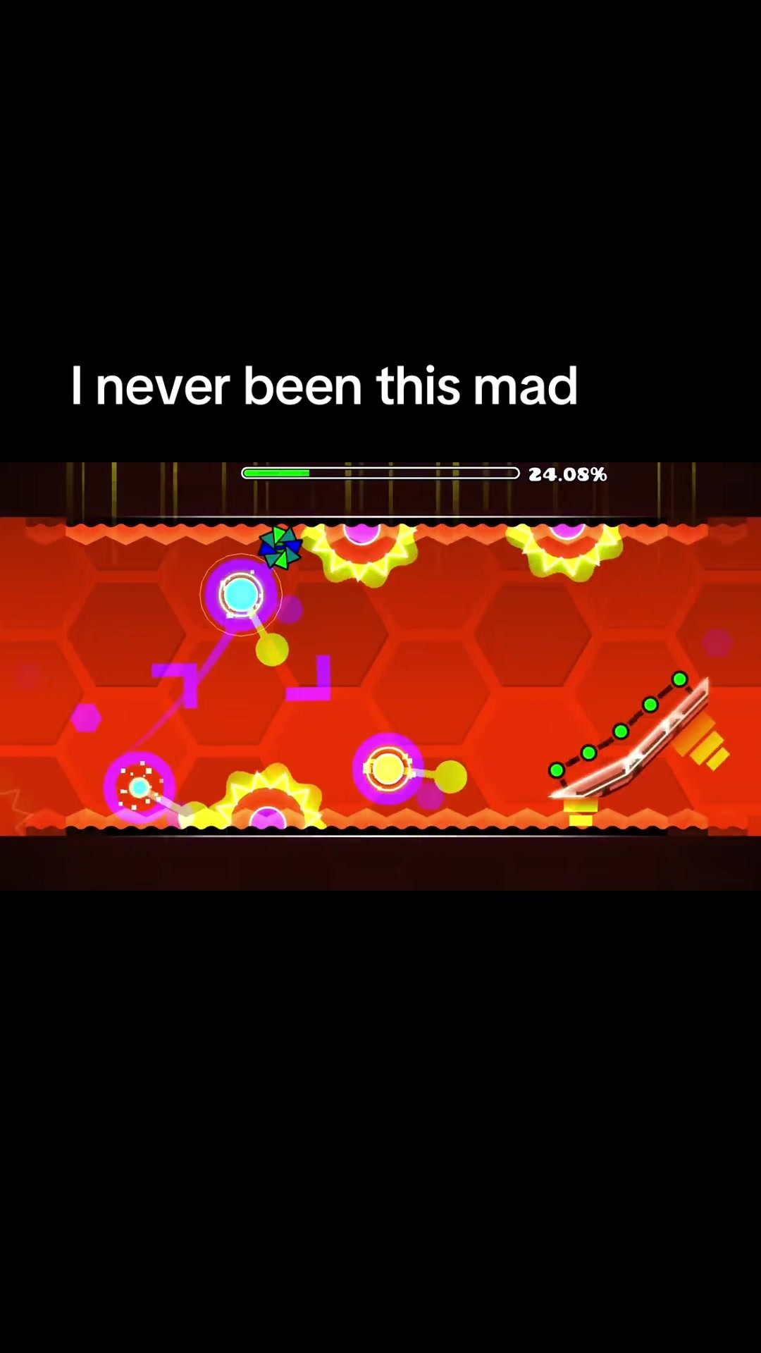The voice changer was on by accident when i was pissed #funny #game #RAGE #geometrydash #fyp