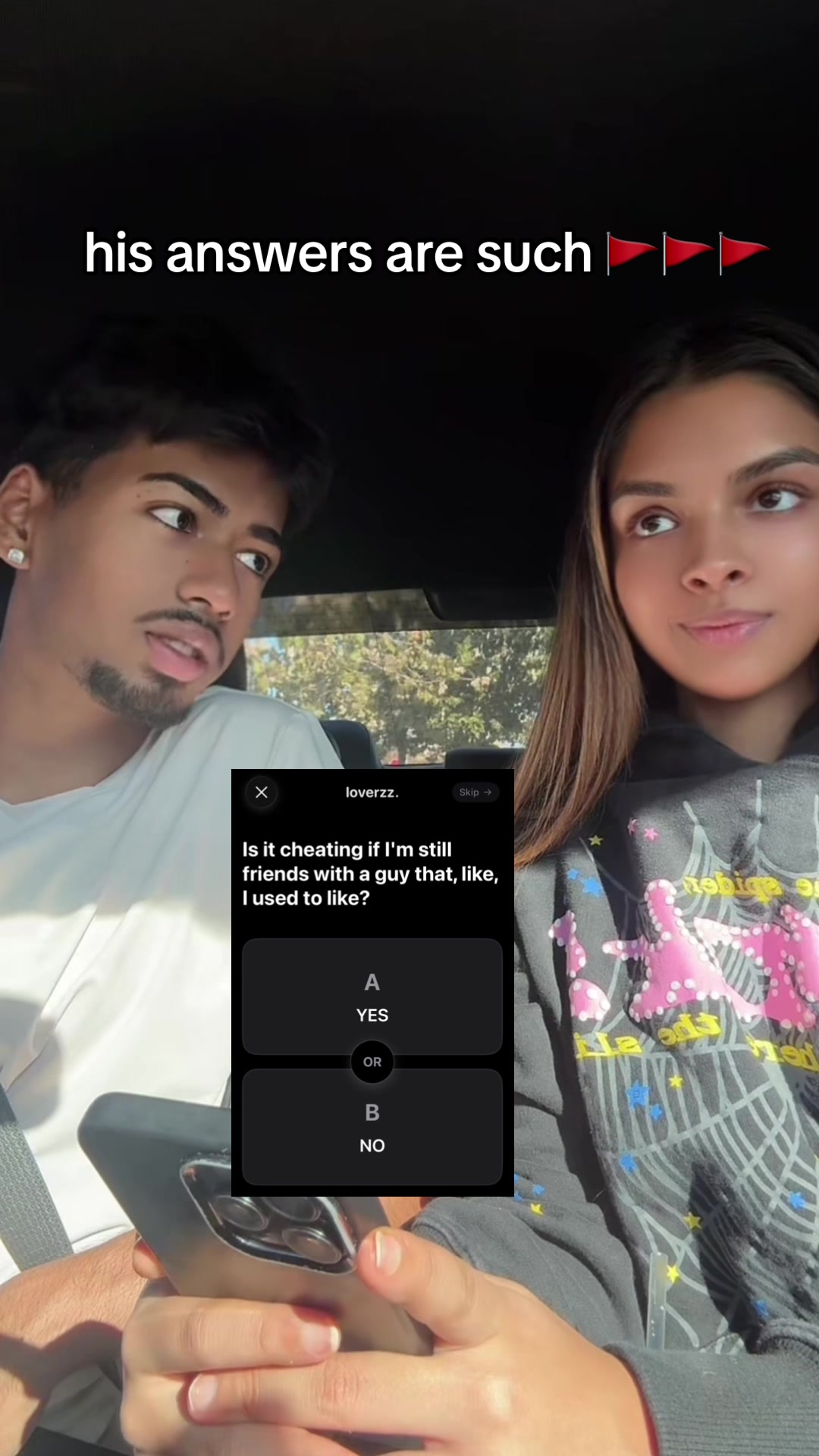 i don’t even know what to say his answers are crazy 😭 #cheating #question #relationship #dating #couplegoals