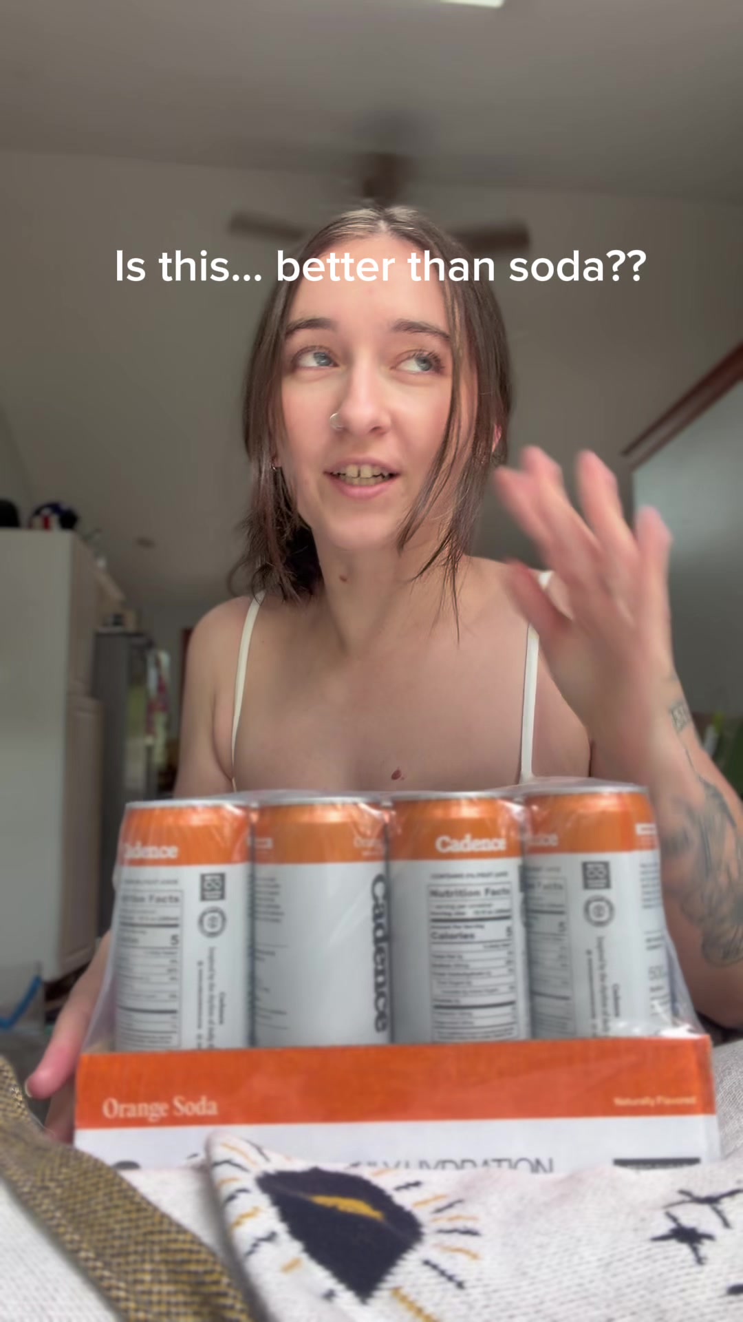 This honestly doesn’t feel real, goodbye sugary soda ✌🏻 #orangesoda #hydrationsoda #electrolytes #cadenceelectrolyte...