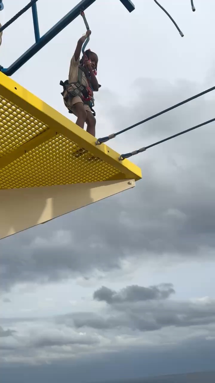 Cruising above the sky in the middle of the ocean