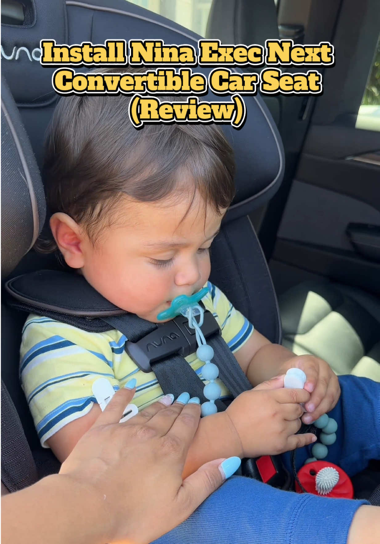 Installed our convertible car seat. Baby is protected by the new @nuna_usa Exec Next. He looks snugged and has not co...