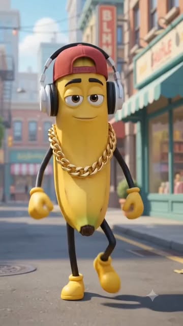Banana gold man #comedy #ai #aifunny #miniature #treding