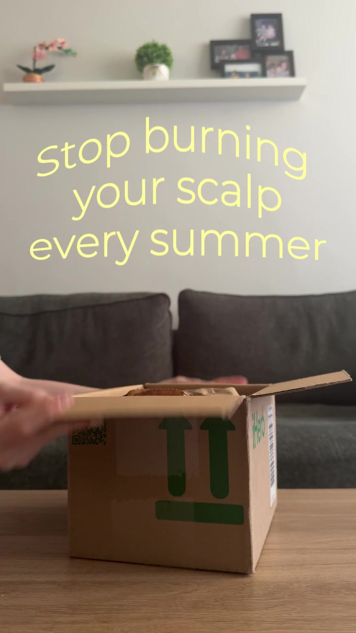 Finally found an easy way to protect my scalp from sunburn without turning my hair into an oily mess. Have you ever t...