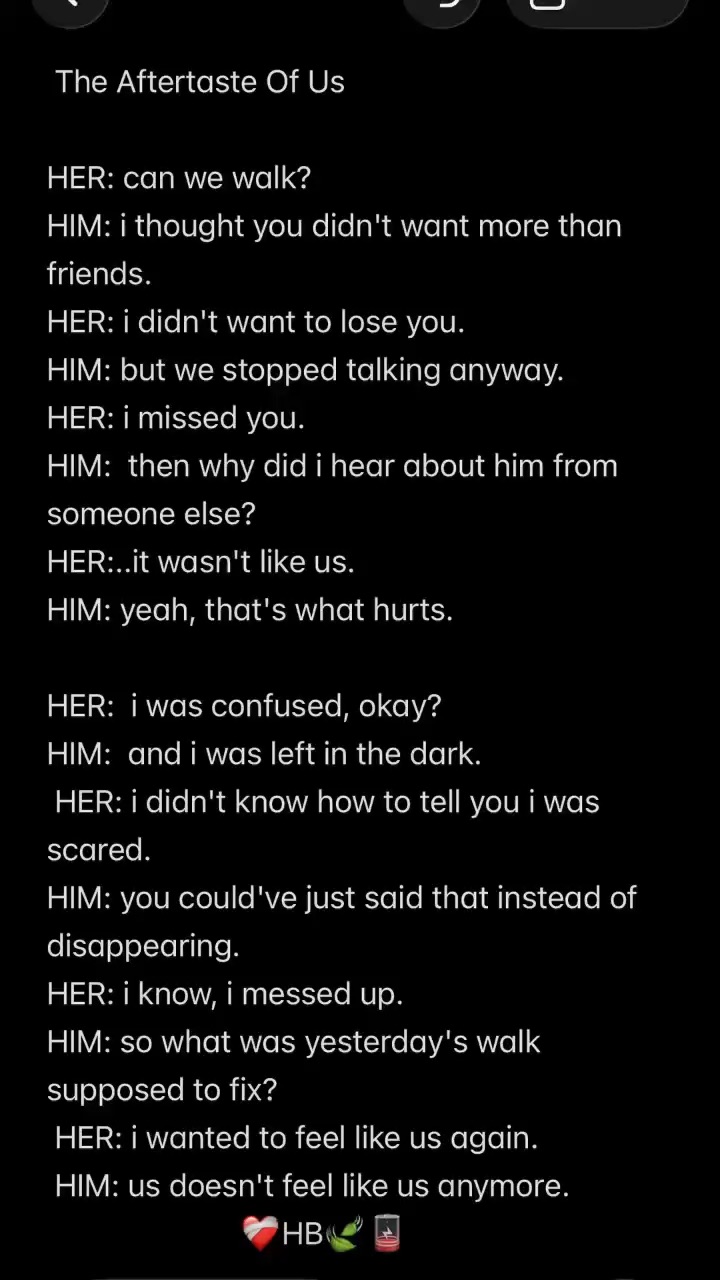 The aftertaste of us