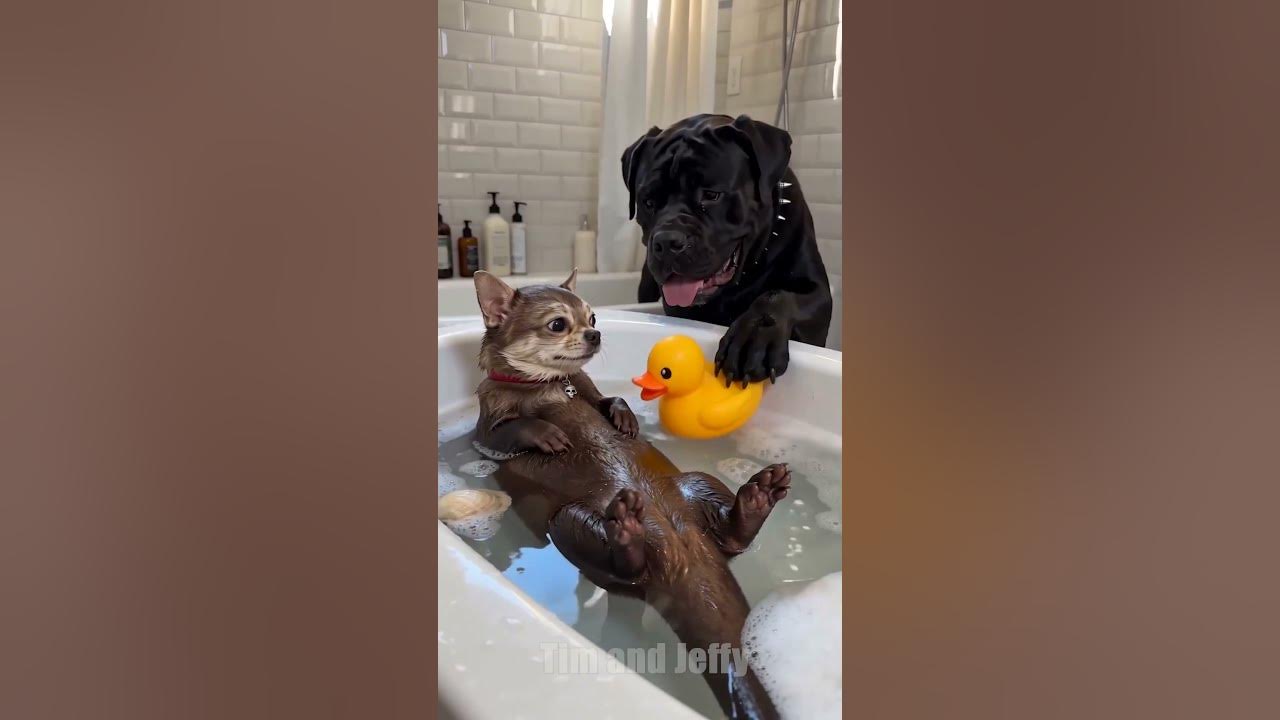 Jeffy Turns Into a Cute Otter 🦦 Jeffy the chihuahua suddenly transforms into a cute little otter after Tim pulls a p...