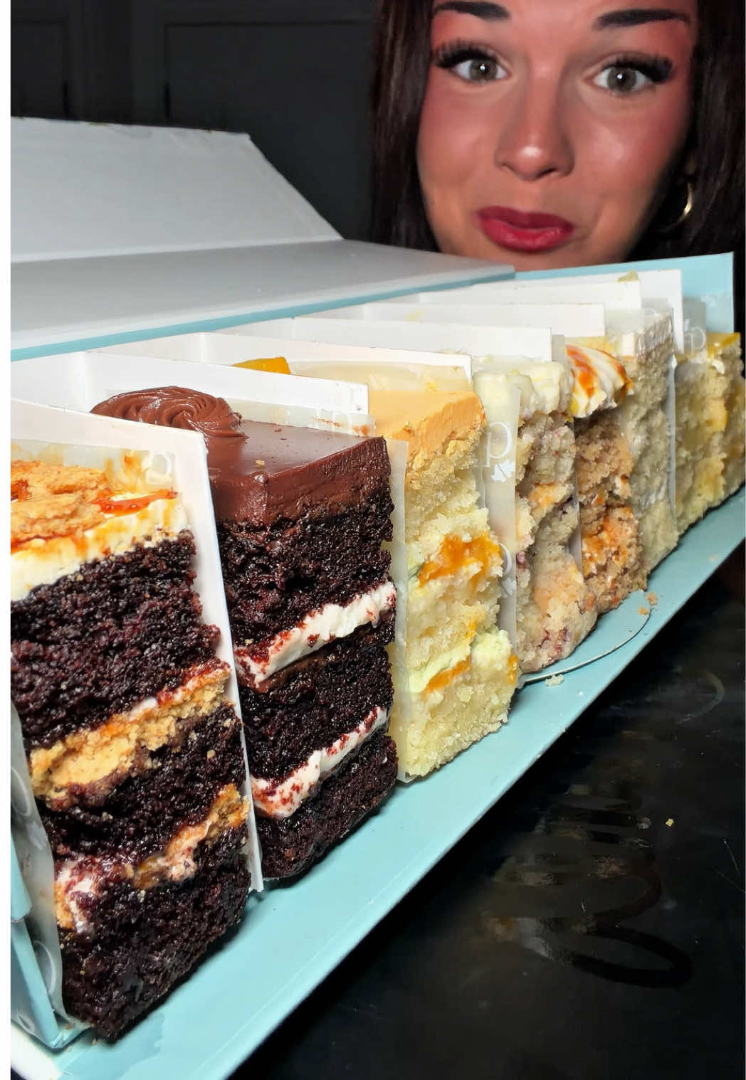 Let’s eat a wedding cake tasting box from @CakeBloom #mukbang #cake #dessert