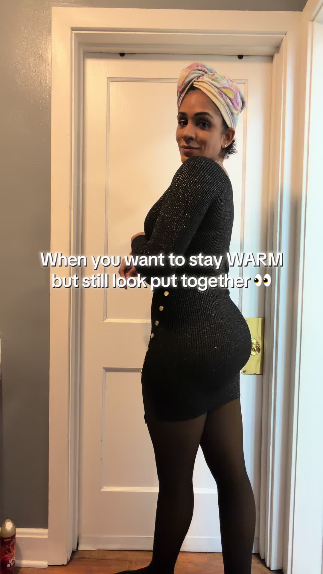 This winter I am wearing, fleece lined tight #bodysuitshapewear #tights #falloutfits #viral #winteroutfit