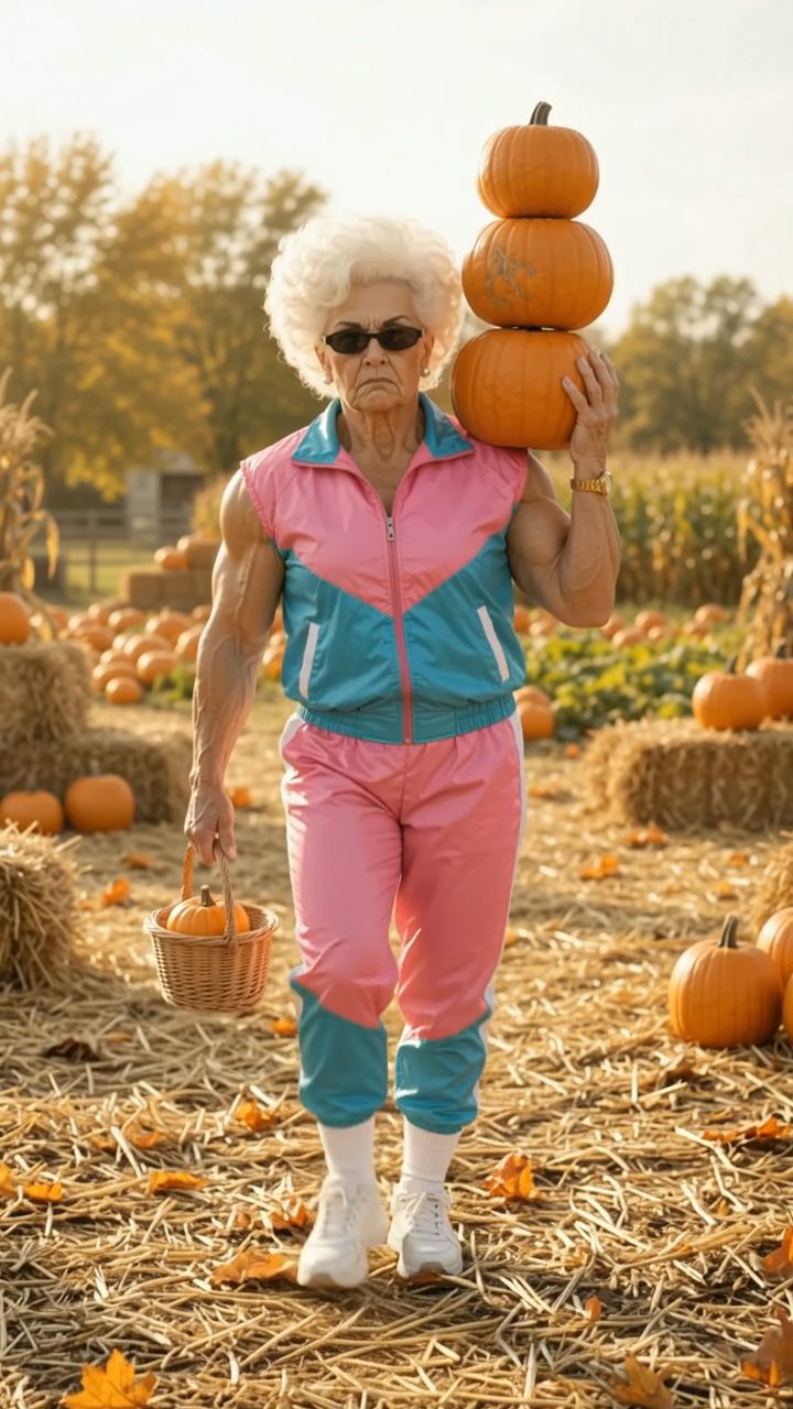 Pumpkin season hits different at 75. 🎃💪