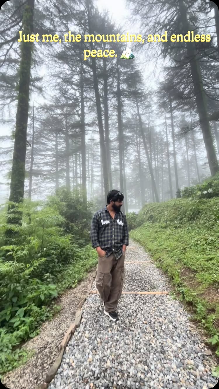 📷 Take only memories, leave only 👣 footprints”. #musooriehills⛰️ #mountains #mansoonvibes🌧 #natureheals