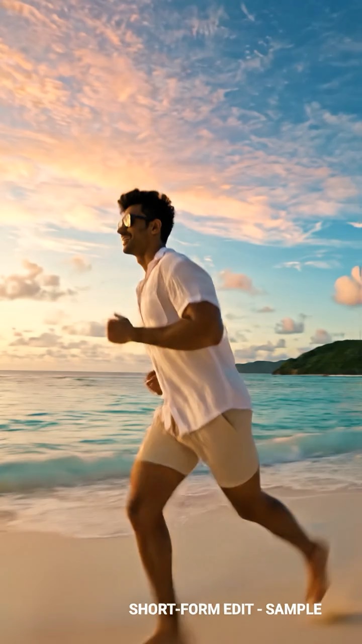 Running on the beach can highly increase your mood