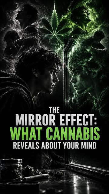 The Mirror Effect: What Cannabis Reveals About Your Mind #CannabisPsychology #EndocannabinoidSystem #MindAndBody #THC...