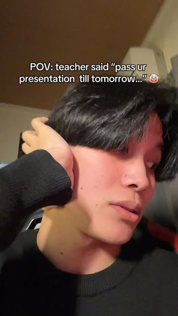 POV: teacher said “pass ur presentation till tomorrow…” 🤡 #college #presentation #uni #student #studytok