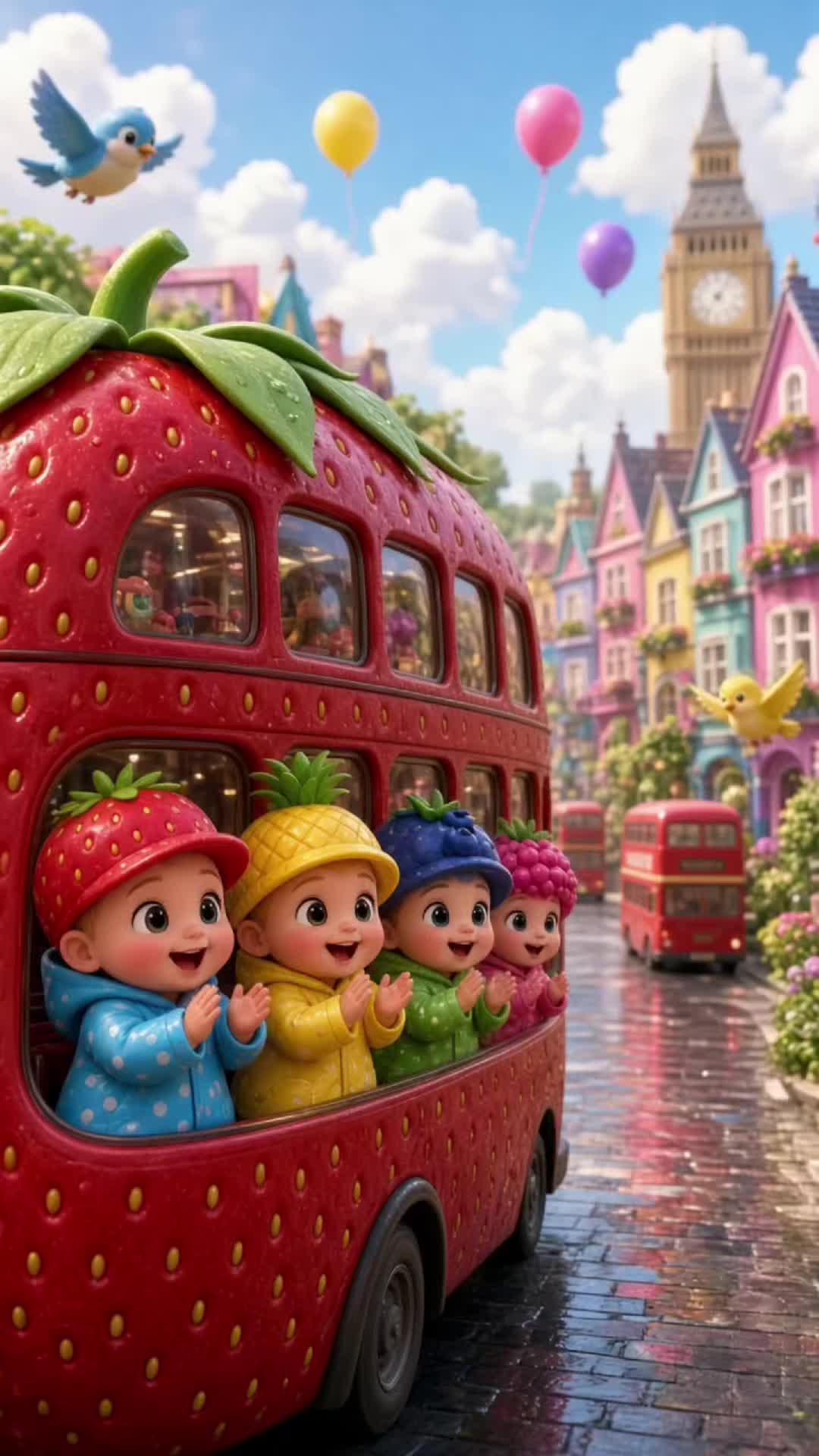 Funny Baby Fruit Adventure 🍓🇬🇧🇨🇦 | Fast Kids Cartoon Story | Cute AI Animation 4K Join adorable baby cartoons on...