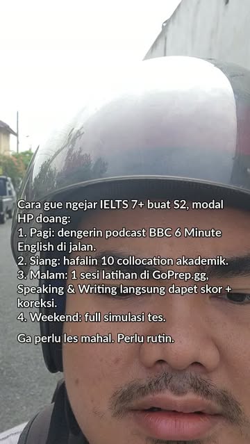 Belajar IELTS ga harus nunggu punya duit buat les. Gue latihan tiap malem di GoPrep.gg, langsung tau salahnya di mana...