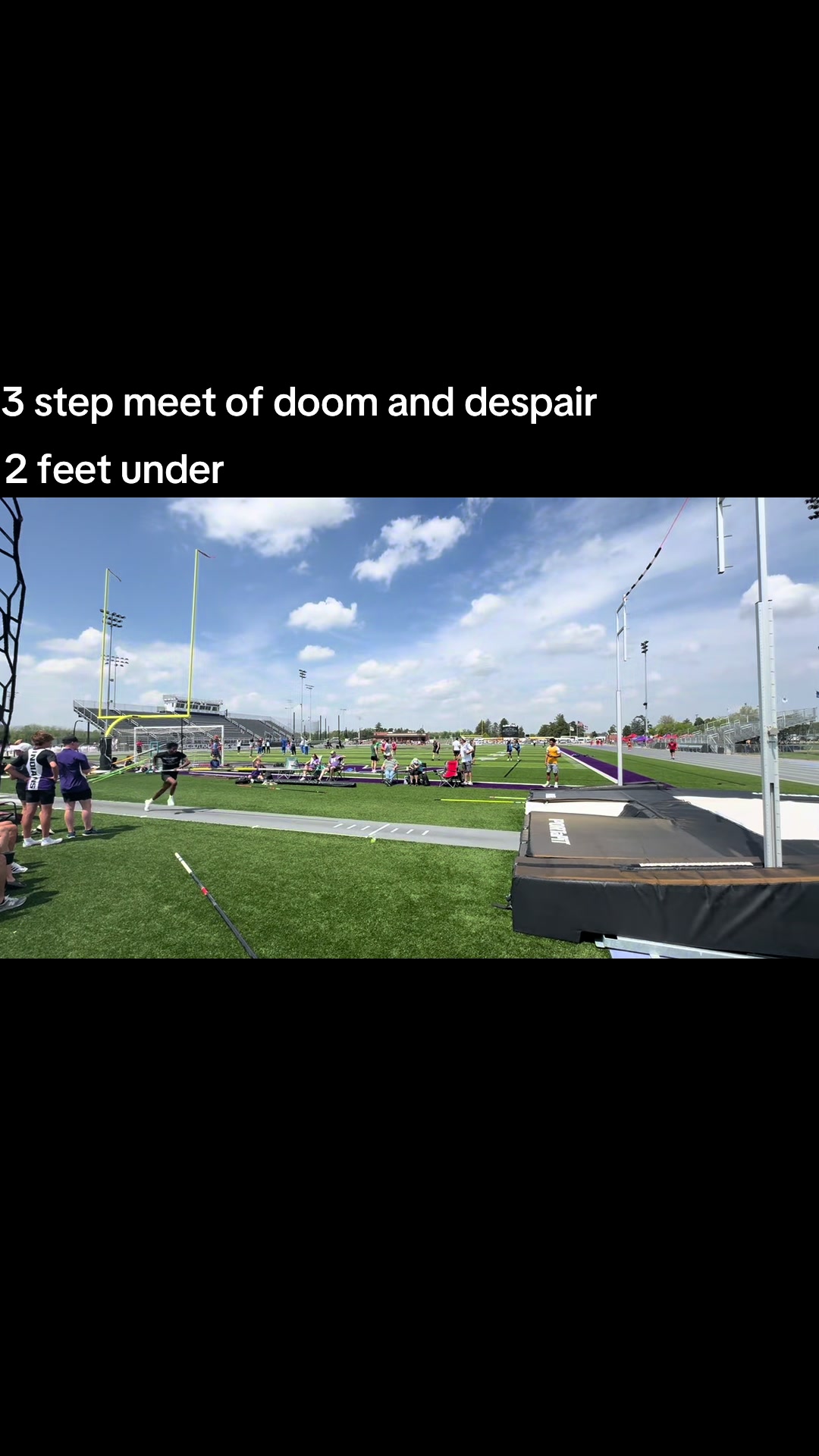 3 step meet of doom and despair #fyp #trackandfield #polevaulting