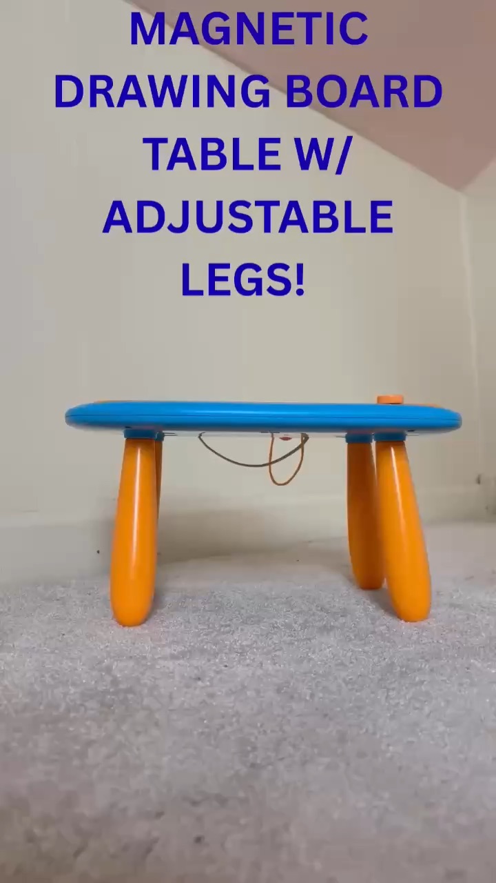 My son’s magnetic board table