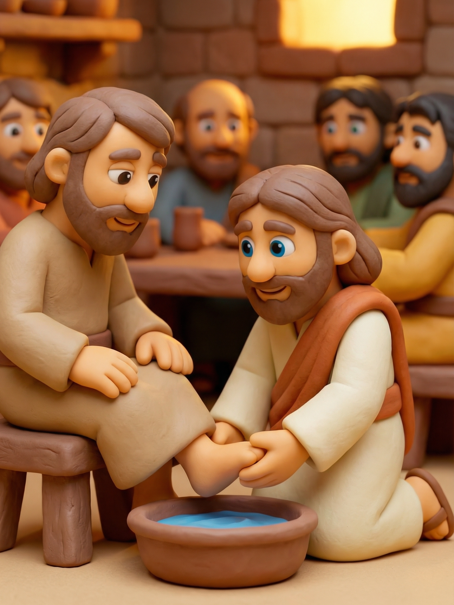 If I then, your Lord and Teacher, have washed your feet, you also ought to wash one another’s feet.’ 🤍👣 This clayma...