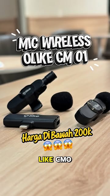 Rekomendasi Mic wireless murah buat ngonten dari @oase.idn 😱😱😱 Mic Wireless Olike CM01 😚 #rekomendasishopee #fory...