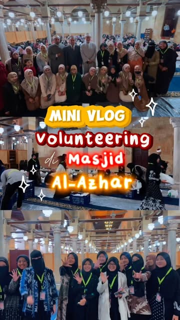 💗 Alhamdulillah tahun ini masih diberi kesempatan untuk ikut berkhidmat di masjid Al-Azhar ✨ seneng banget karena ba...