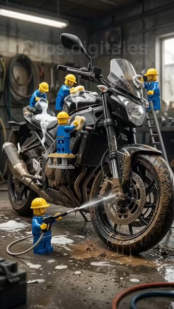 Limpieza de moto