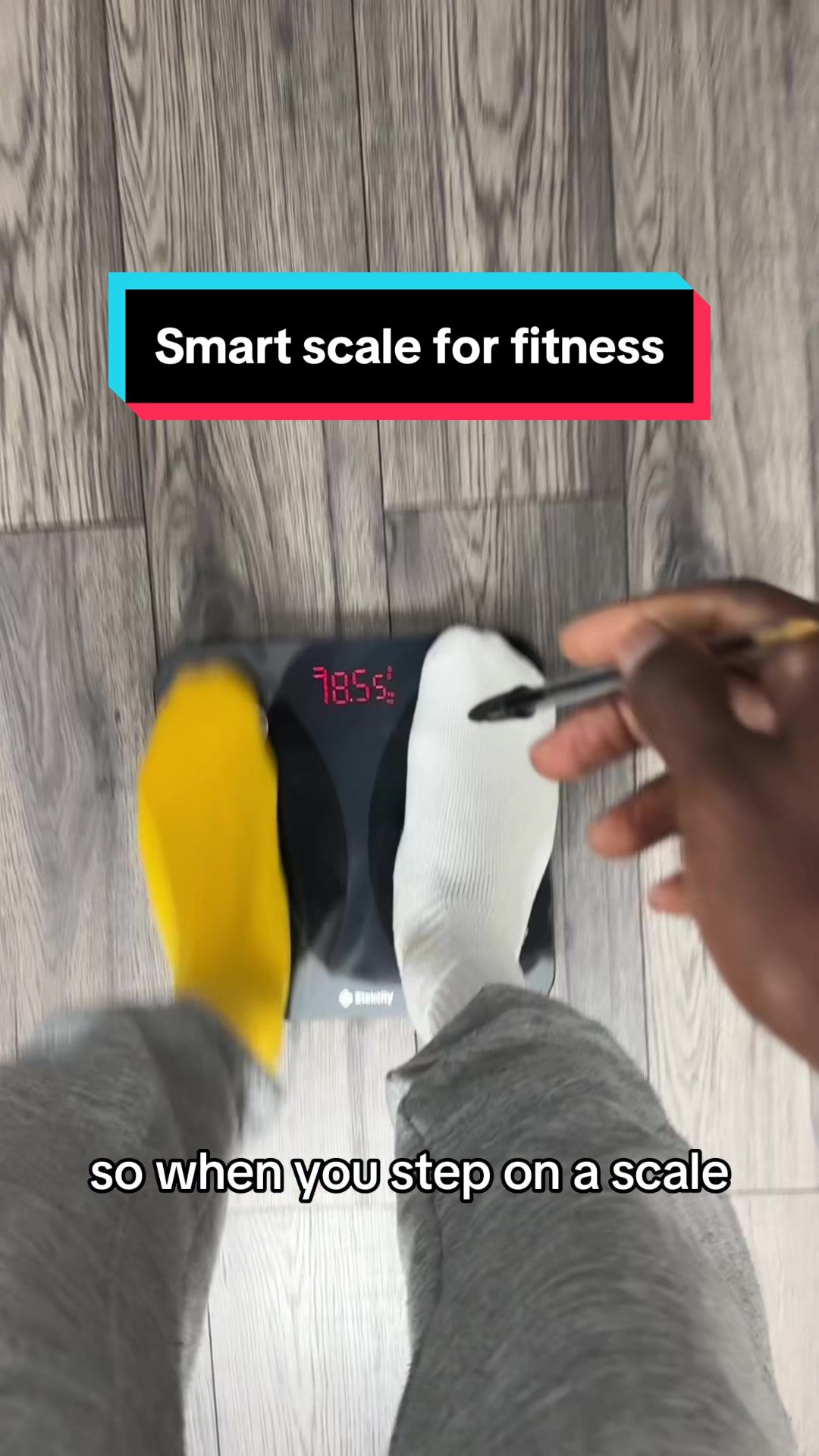 Smart scale that measures body wieght and tracks fitness. #fitnesstracker #bodyweight #fitness #wieghtloss #smartscale