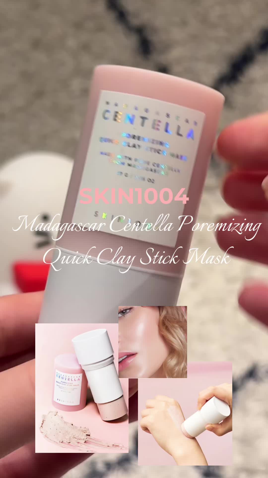 loving the cute and adorable packaging of this @SKIN1004 US Madagascar Centella Poremizing Quick Clay Stick Mask 🫘#s...
