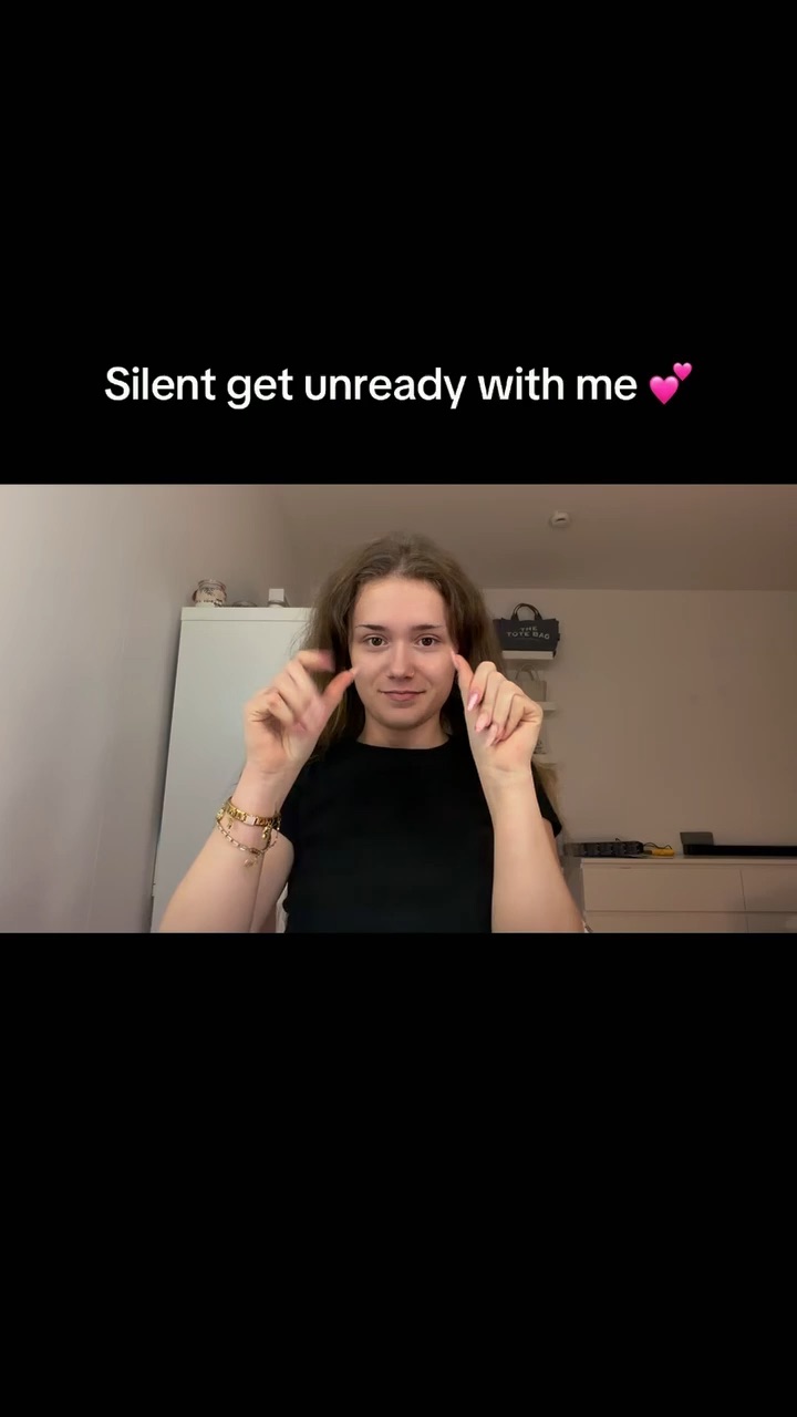 Silent Get unready with me 💕