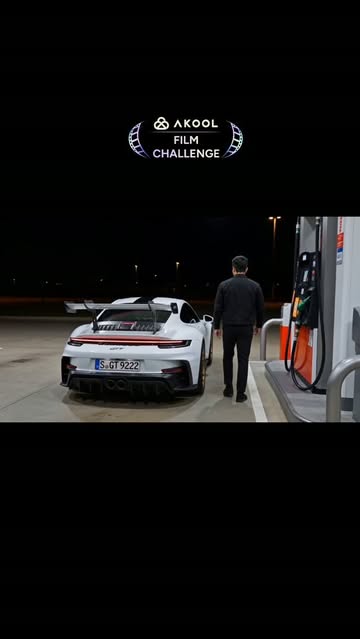 A full tank. A clear road. No destination. 🏎️💨 From a late-night fuel stop to chasing the city lights in a white Po...