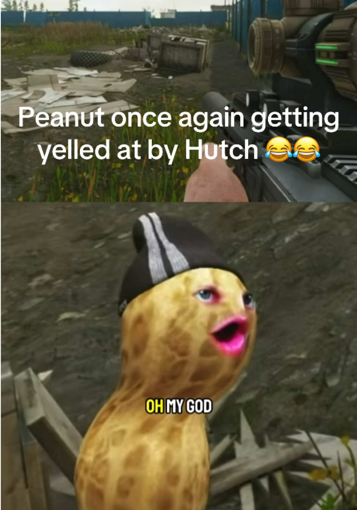 Peanut getting yelled at by Hutch 😂 #theburntpeanut #new #tarkov #hutchmf