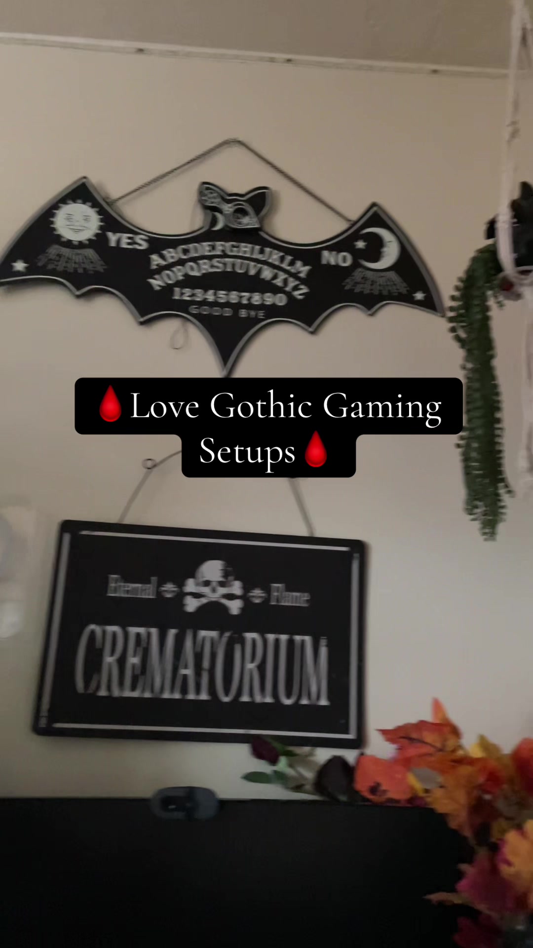⚰️The Setup Has Come A Long Way And There Still So Much More To Do⚰️ #gaming #gamingsetup #goth #gothic #gothicstyle