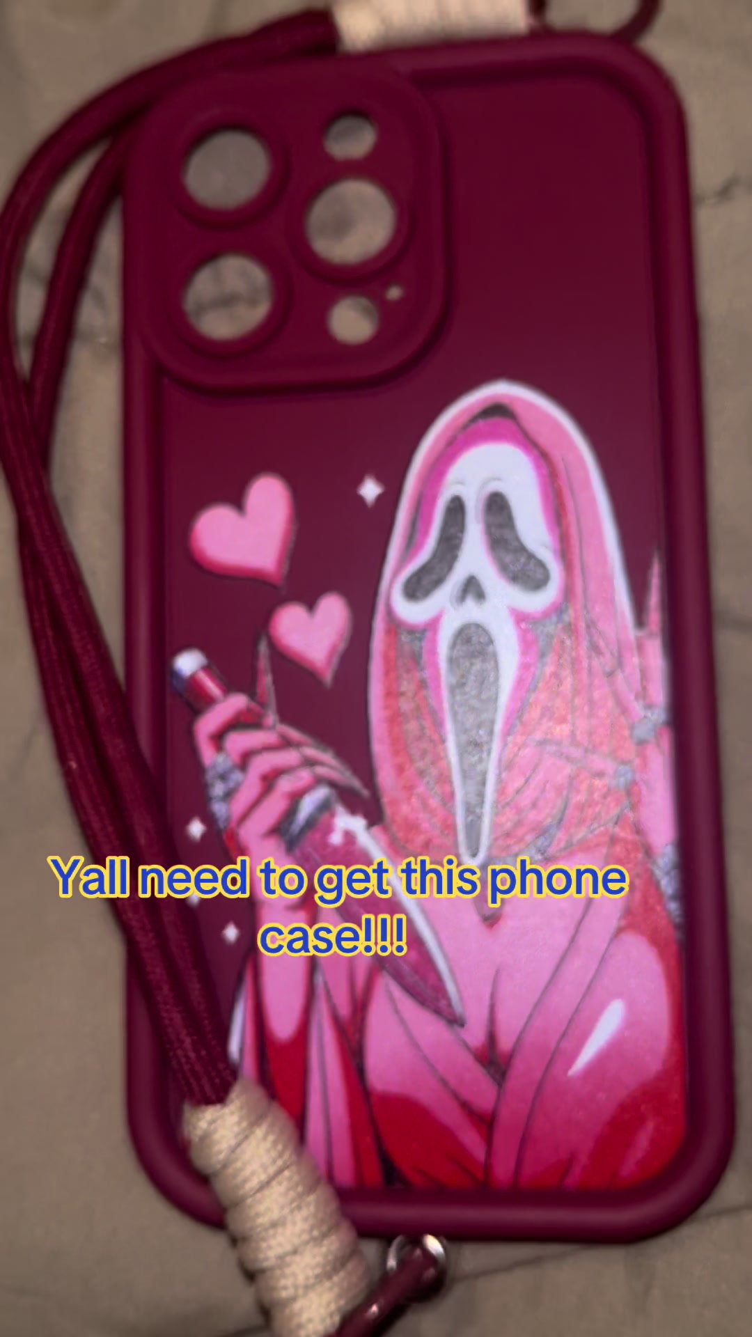 Yall check out my new ghost face phone case I love it sm #ghostfacemask #creatorsearchinsights #scream #ghostfacecoll...