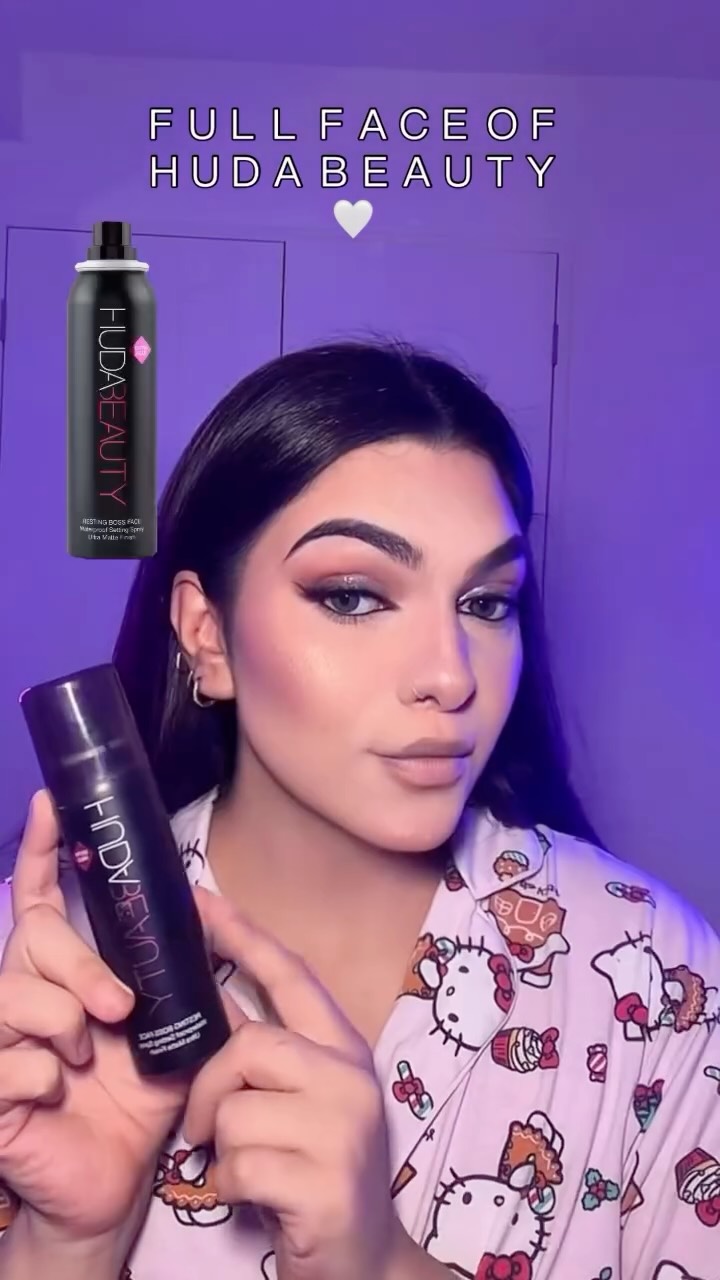 Full face of my favourite products ✨ Product details :- @hudabeauty glowish primer @hudabeauty faux filter foundation...