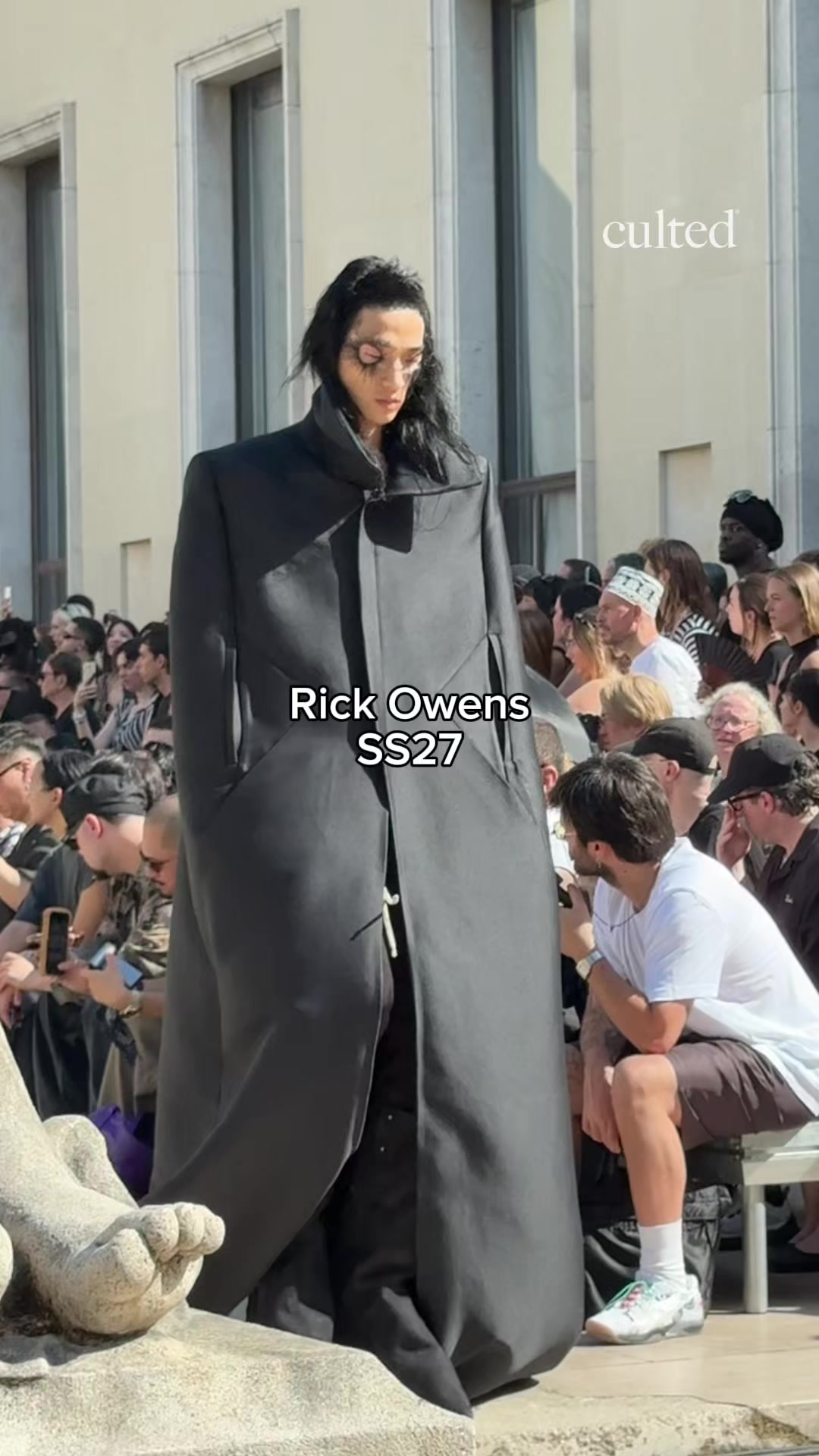 Rick Owen’s SS27 Show #ss27 #cultedpfw #parisfashionweek #fashiontok #rickowens