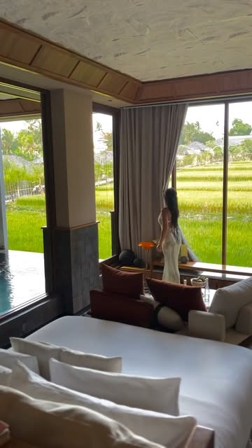 I wish you were here with me🤍🌾 Green jungle and rice-field retreat, where time slows down, the heart feels lighter,...