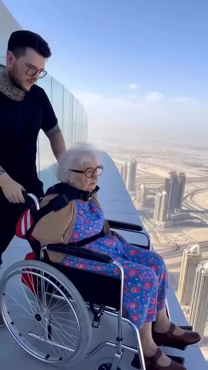 Granny getting cooked