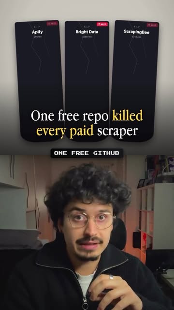 👇 Comment "SCRAPE" and I'll send you the repo companies use for $5k scraping jobs, completely free. Follow @criscata...