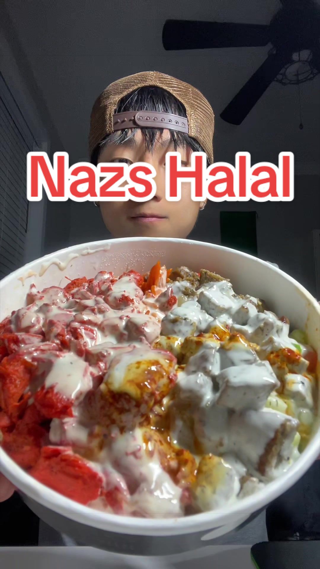 Nazs Halal Combo platter #foodie #fyp #mukbang #viralfood #chicken